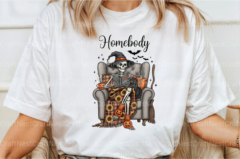 Homebody Skeleton Messy Clipart Bundle - CraftNest - Digital Crafting and Art