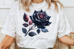 I Love Halloween Roses Clipart Bundle - CraftNest - Digital Crafting and Art