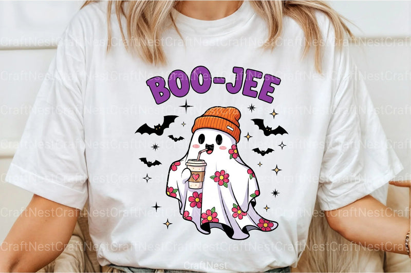 Retro Halloween Ghost Clipart Bundle 99 - CraftNest - Digital Crafting and Art