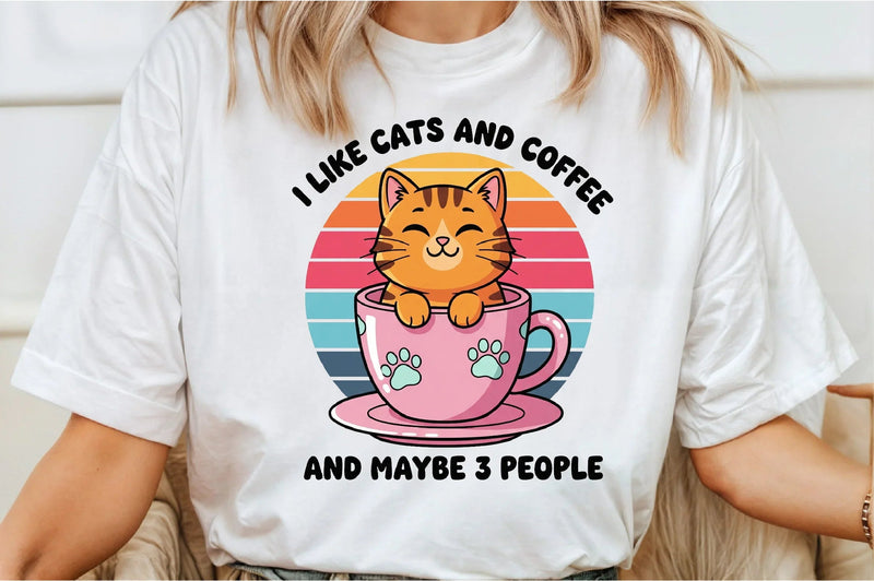Funny Cats and Coffee Clipart Bundle - CraftNest - Digital Crafting and Art