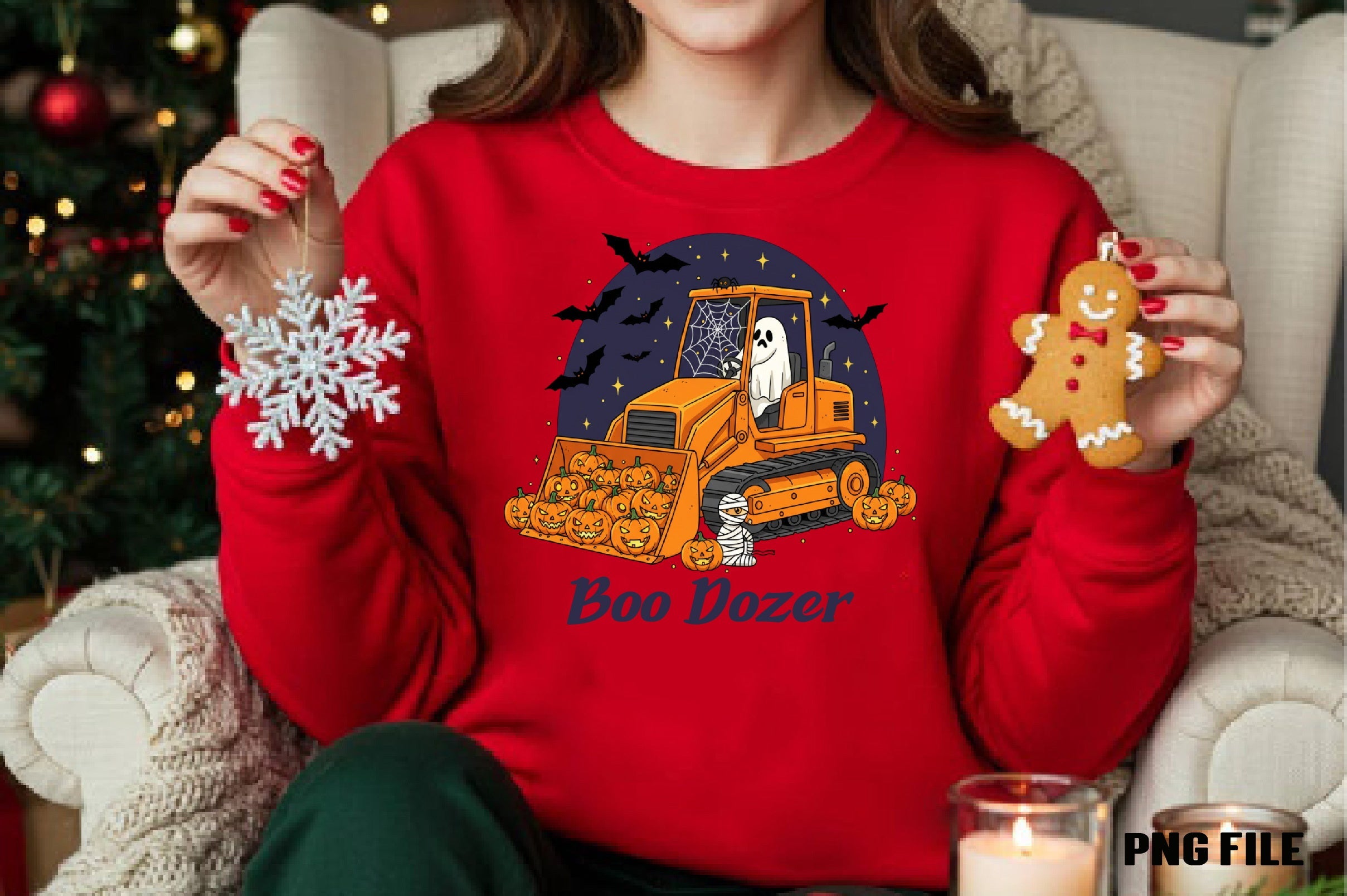 Boo Dozer Ghost Boys Halloween Clipart Bundle