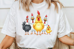 Funny Chickens Clipart Bundle - CraftNest - Digital Crafting and Art