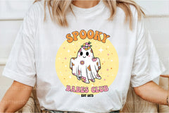 Retro Halloween Ghost Sublimation Clipart Bundle - CraftNest - Digital Crafting and Art