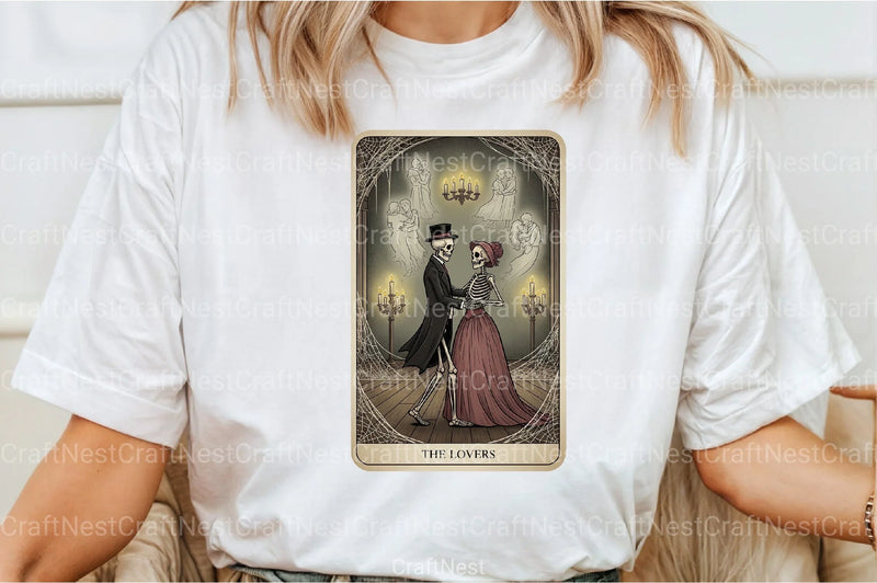 The Lovers Halloween Tarot Card Clipart Bundle - CraftNest - Digital Crafting and Art