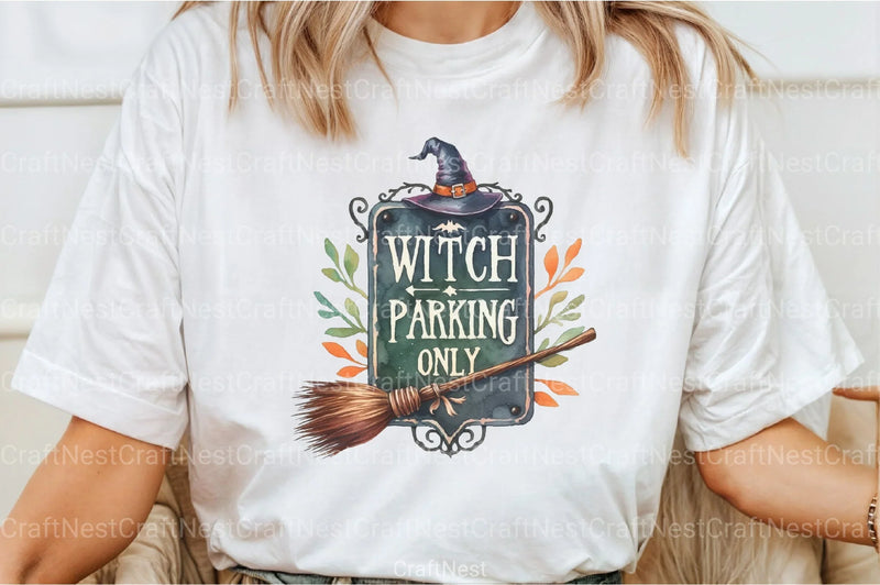Witch Parking Only Clipart Bundle - CraftNest - Digital Crafting and Art