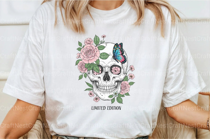 Floral Skull Limited Edition Clipart Bundle - CraftNest - Digital Crafting and Art