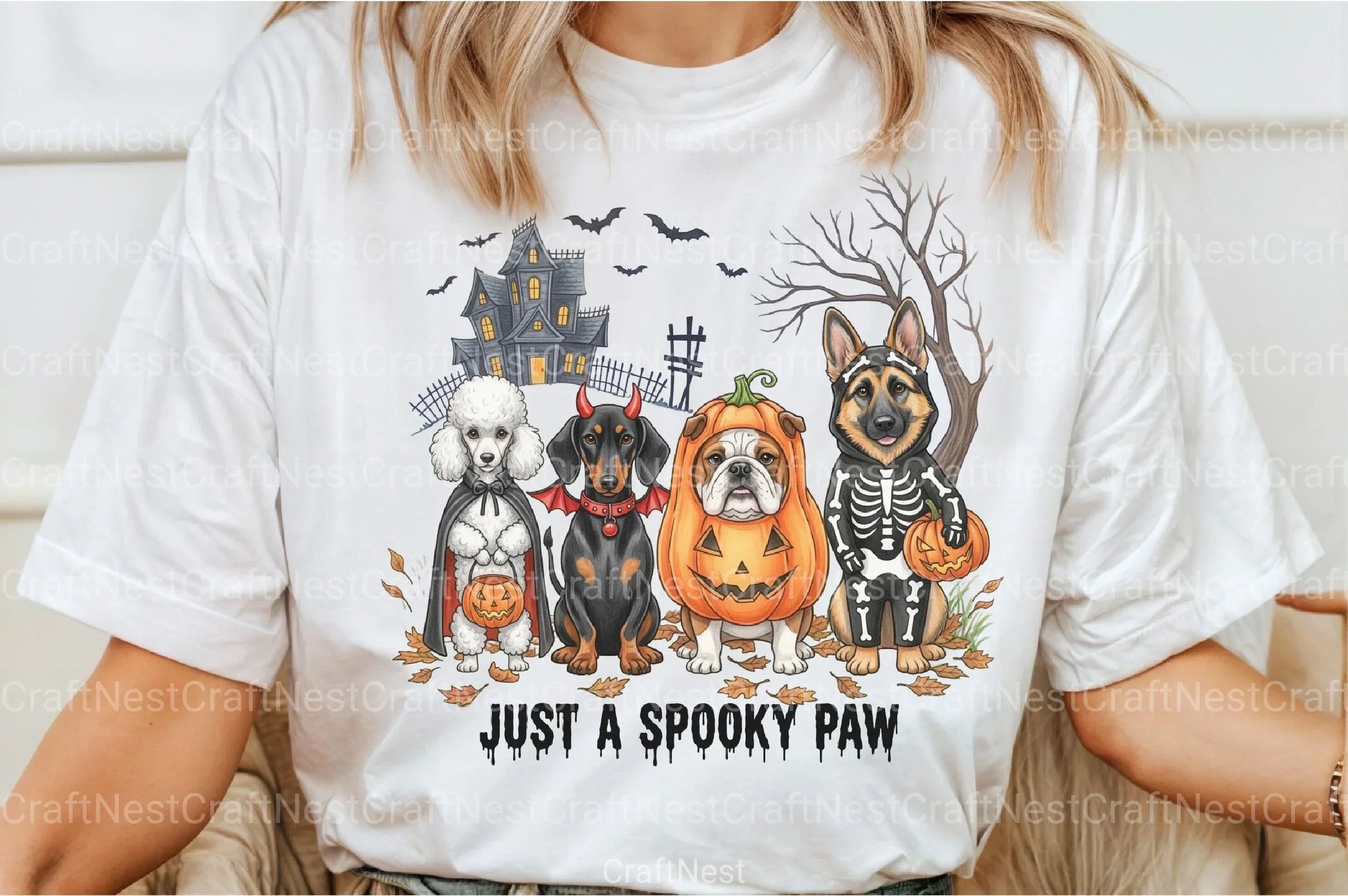 Spooky Paw Halloween Dog Clipart Bundle - CraftNest - Digital Crafting and Art