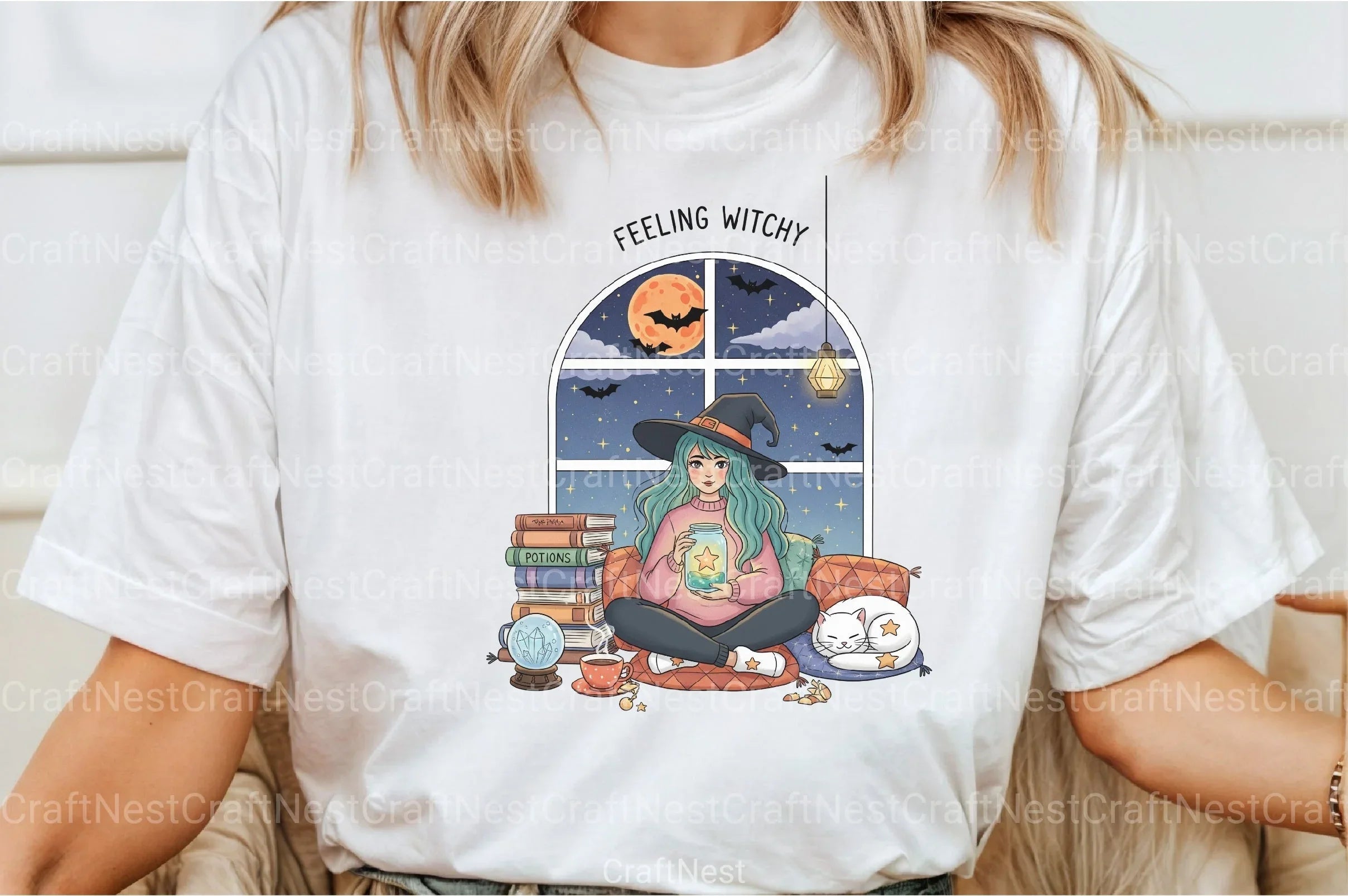 Celestial Witch Clipart Bundle - Witchy Art Collection - CraftNest - Digital Crafting and Art