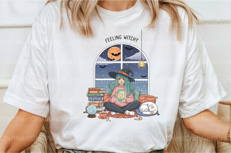 Celestial Witch Clipart Bundle - Witchy Art Collection - CraftNest - Digital Crafting and Art