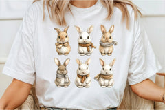 Cartoon Rabbit Clipart Bundle - CraftNest - Digital Crafting and Art