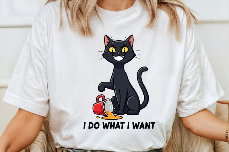 I Do What I Want Funny Cat Clipart Bundle - CraftNest - Digital Crafting and Art
