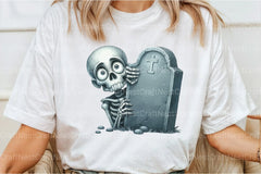 Funny Skeleton Peeking Clipart Bundle 33 - CraftNest - Digital Crafting and Art