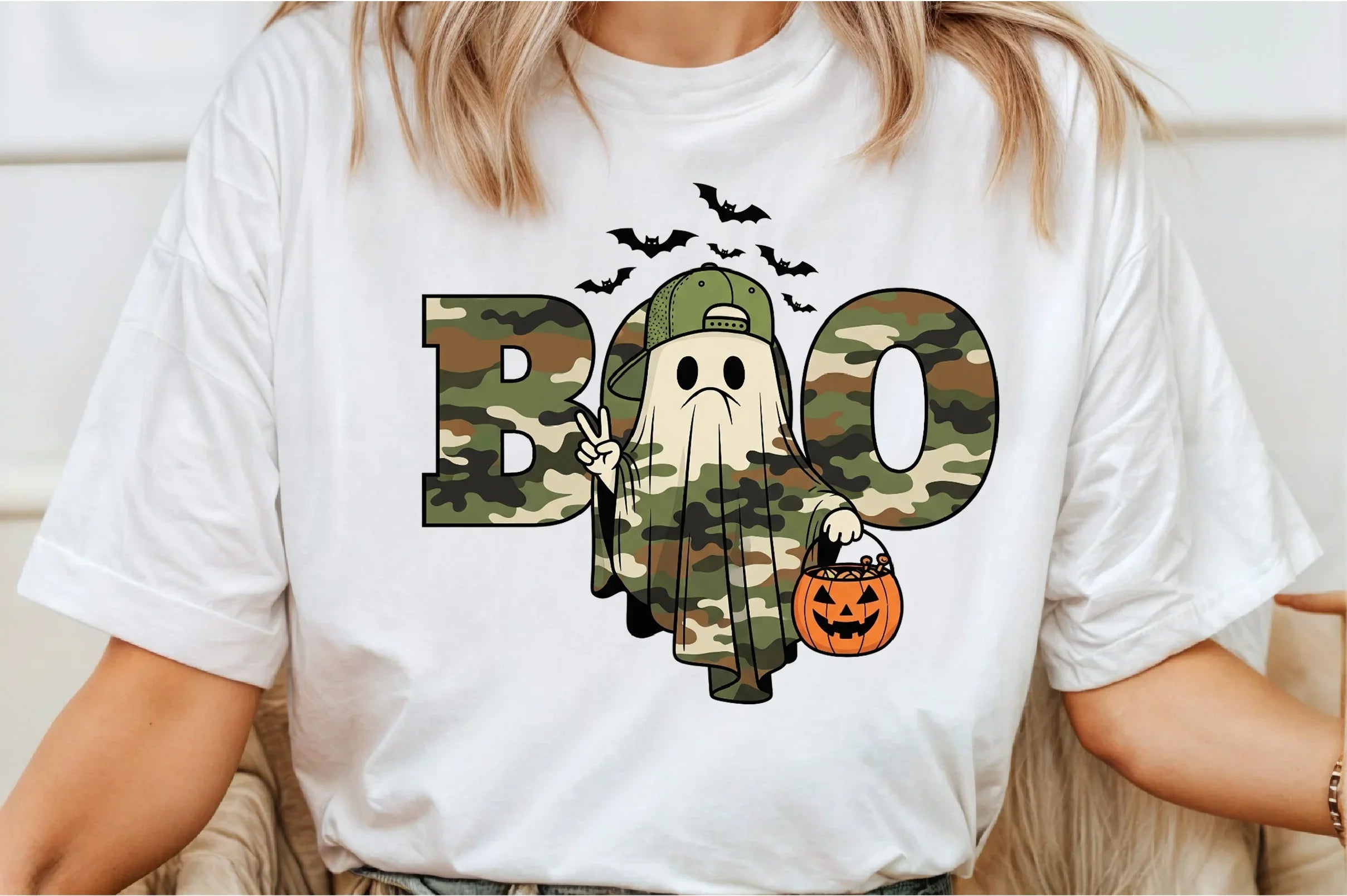 Camo Boo Halloween Clipart Bundle - CraftNest - Digital Crafting and Art