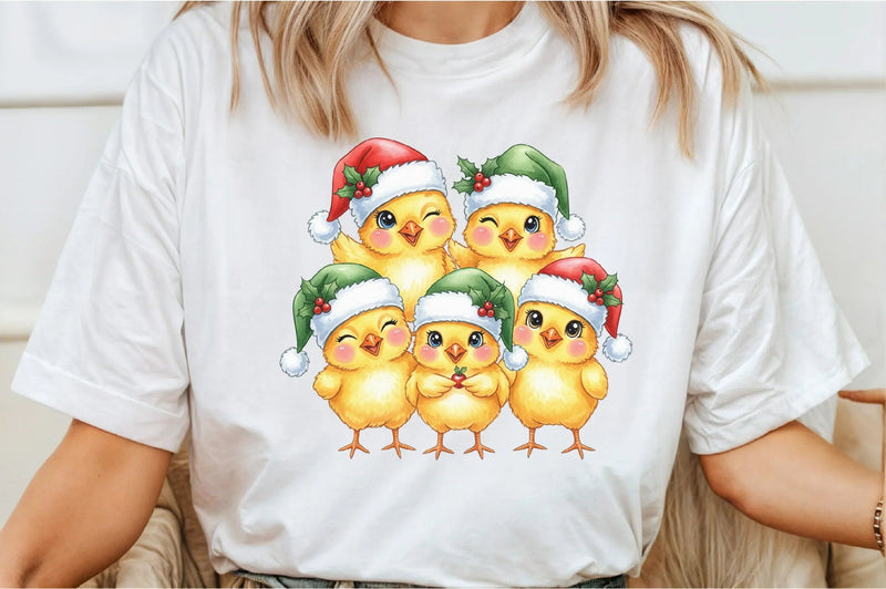 Funny Christmas Chicken Clipart Bundle - CraftNest - Digital Crafting and Art