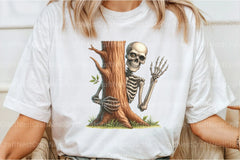 Funny Skeleton Peeking Clipart Bundle 11 - CraftNest - Digital Crafting and Art