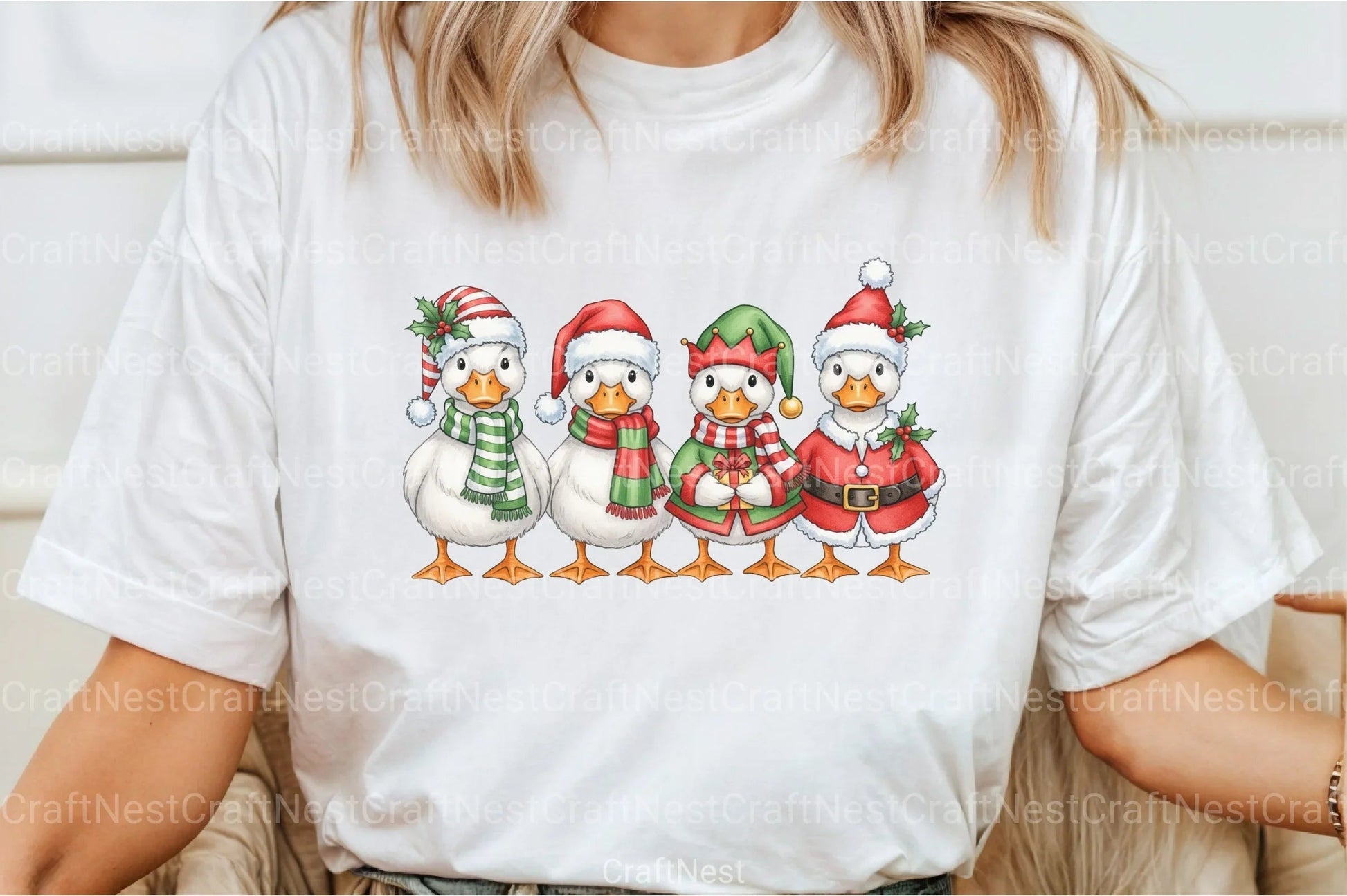 Christmas Chickens Clipart Bundle 2 - CraftNest - Digital Crafting and Art