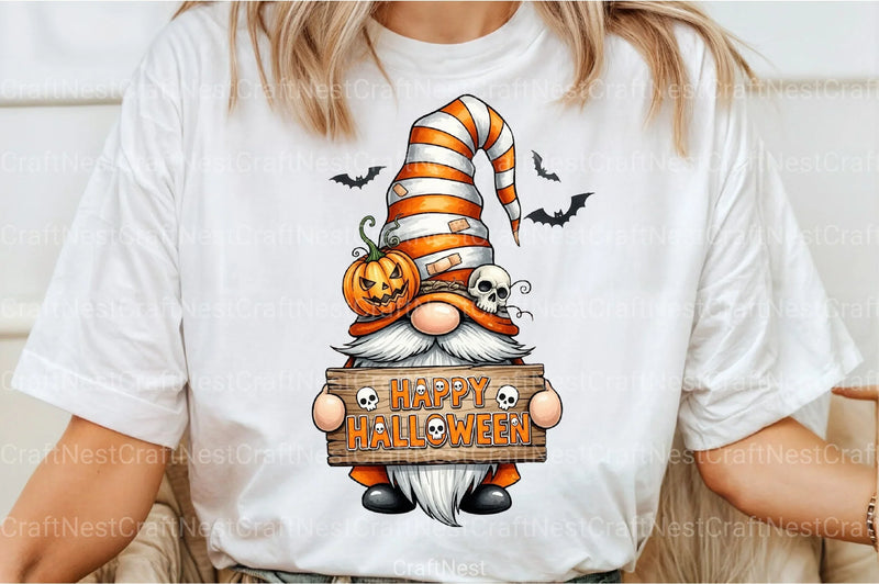 Happy Halloween Gnome Clipart Bundle - CraftNest - Digital Crafting and Art