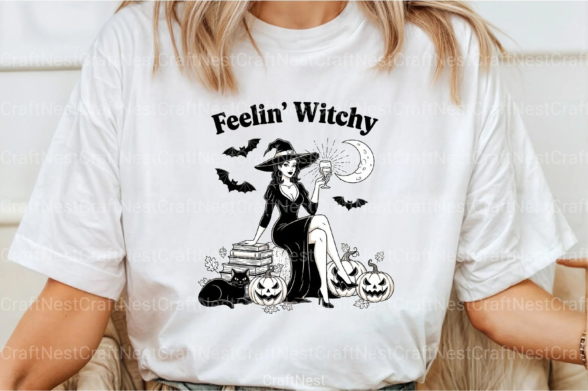 Vintage Halloween Witch Clipart Bundle - CraftNest - Digital Crafting and Art