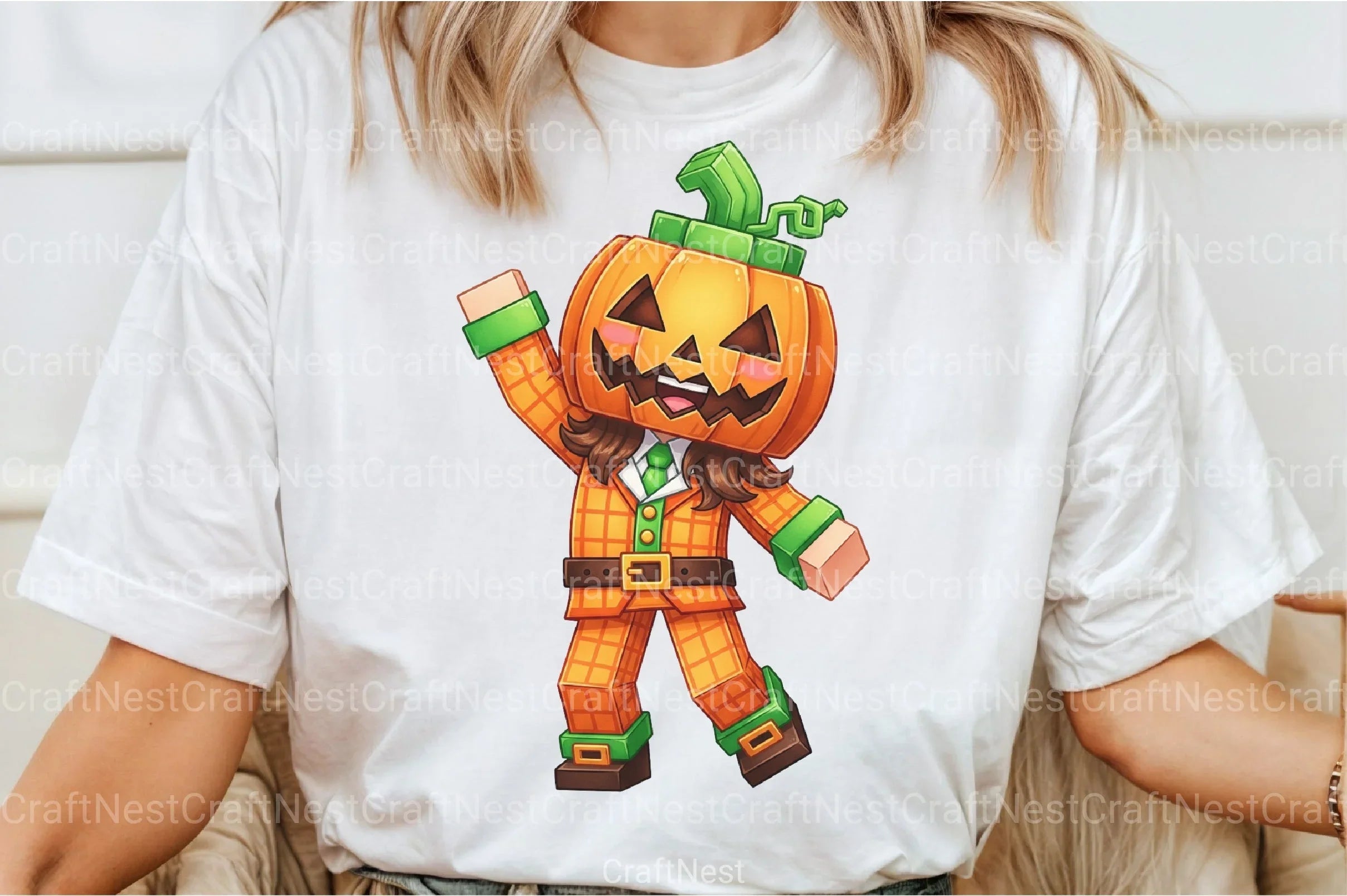 Minecraft Boy Dabbing Halloween Clipart Bundle - CraftNest - Digital Crafting and Art