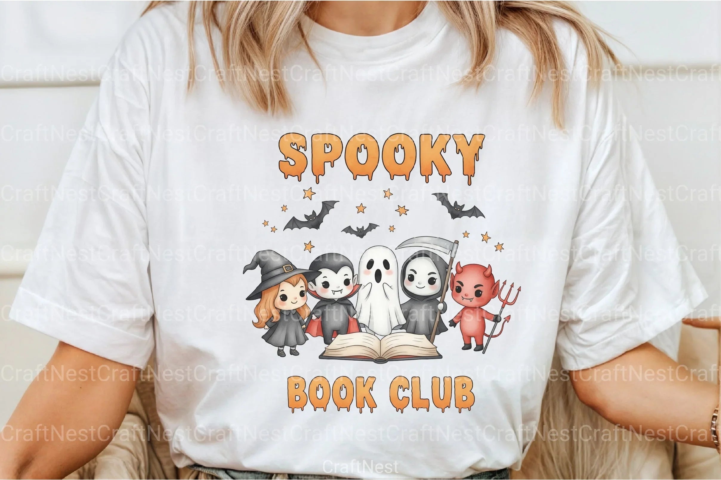 Spooky Witch Skeleton Clipart Bundle for Book Clubs - CraftNest - Digital Crafting and Art