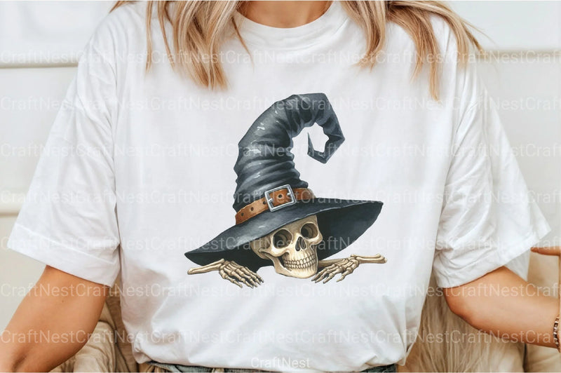 Funny Skeleton Peeking Clipart Bundle 2 - CraftNest - Digital Crafting and Art