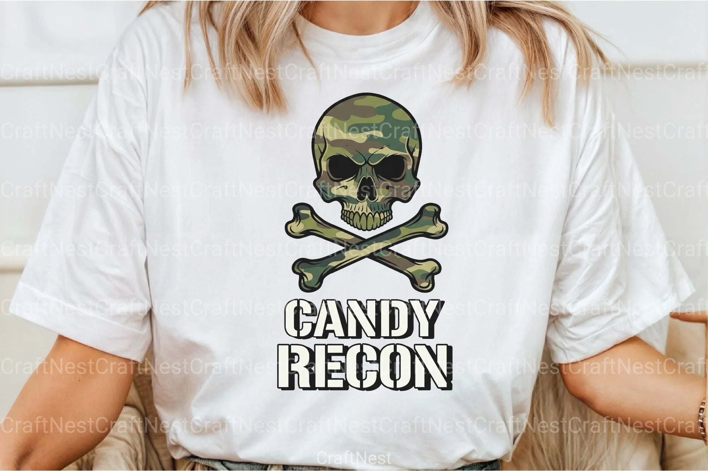 Camo Skull Halloween Clipart Bundle - CraftNest - Digital Crafting and Art