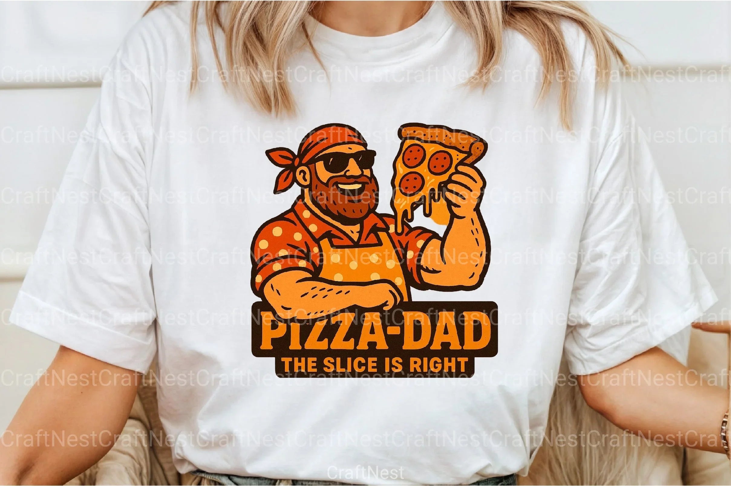 Funny Pizza Dad Father's Day Clipart Bundle - CraftNest - Digital Crafting and Art