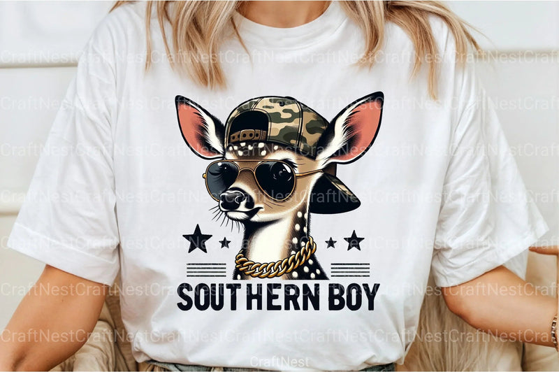 Southern Boy Deer Backward Cap Clipart Bundle - CraftNest - Digital Crafting and Art