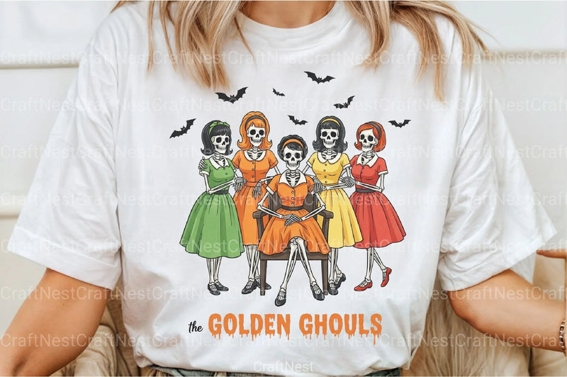 Golden Ghouls Halloween Clipart Bundle - CraftNest - Digital Crafting and Art