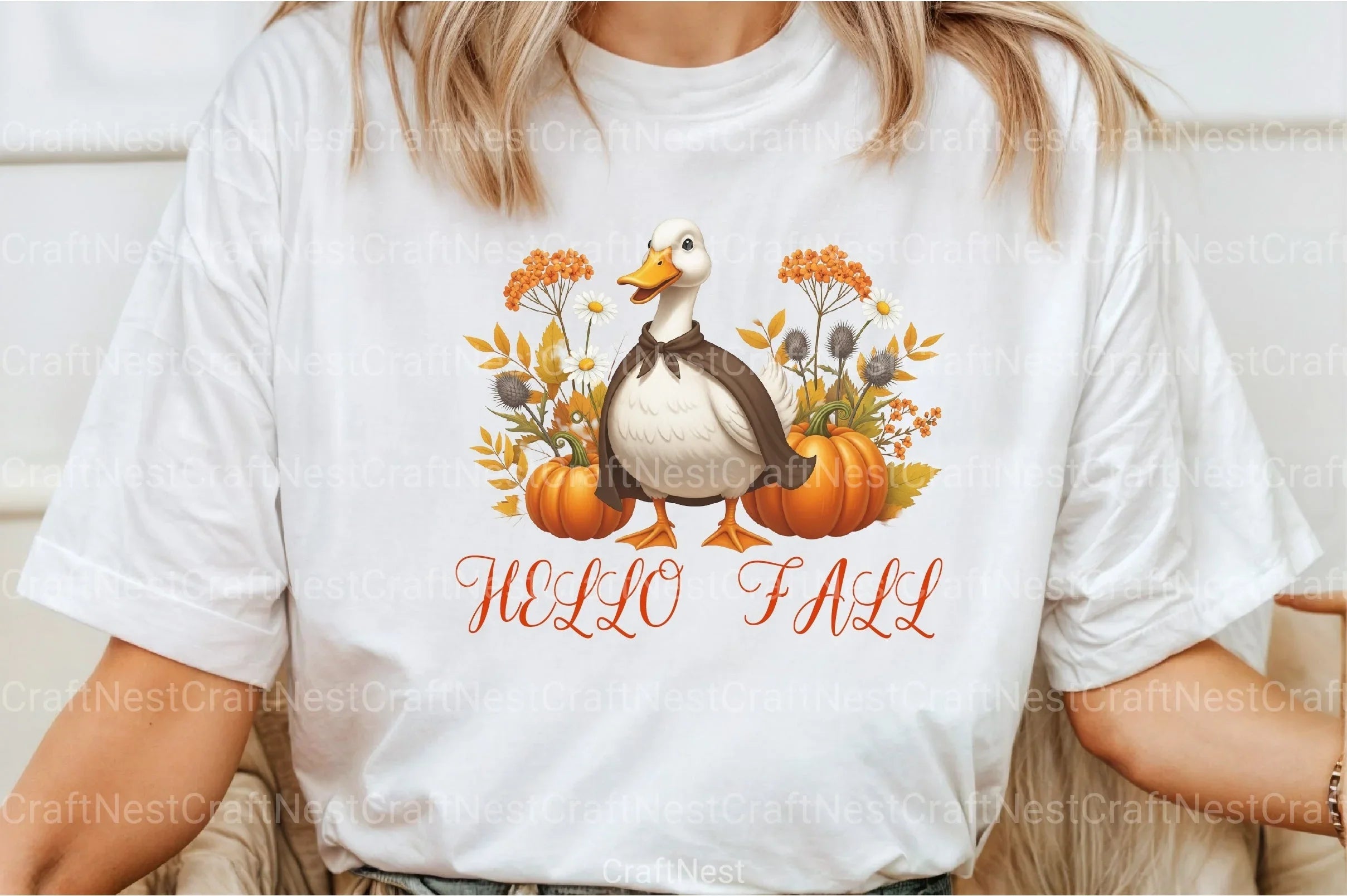 Hello Fall Goose Clipart Bundle - CraftNest - Digital Crafting and Art