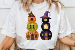 Halloween Pumpkin House Clipart Bundle - CraftNest - Digital Crafting and Art