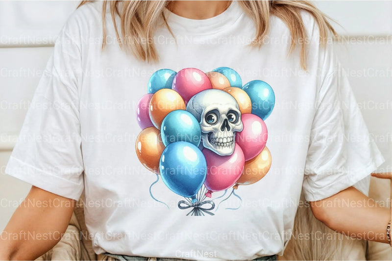 Funny Skeleton Peeking Clipart Bundle 167 - CraftNest - Digital Crafting and Art