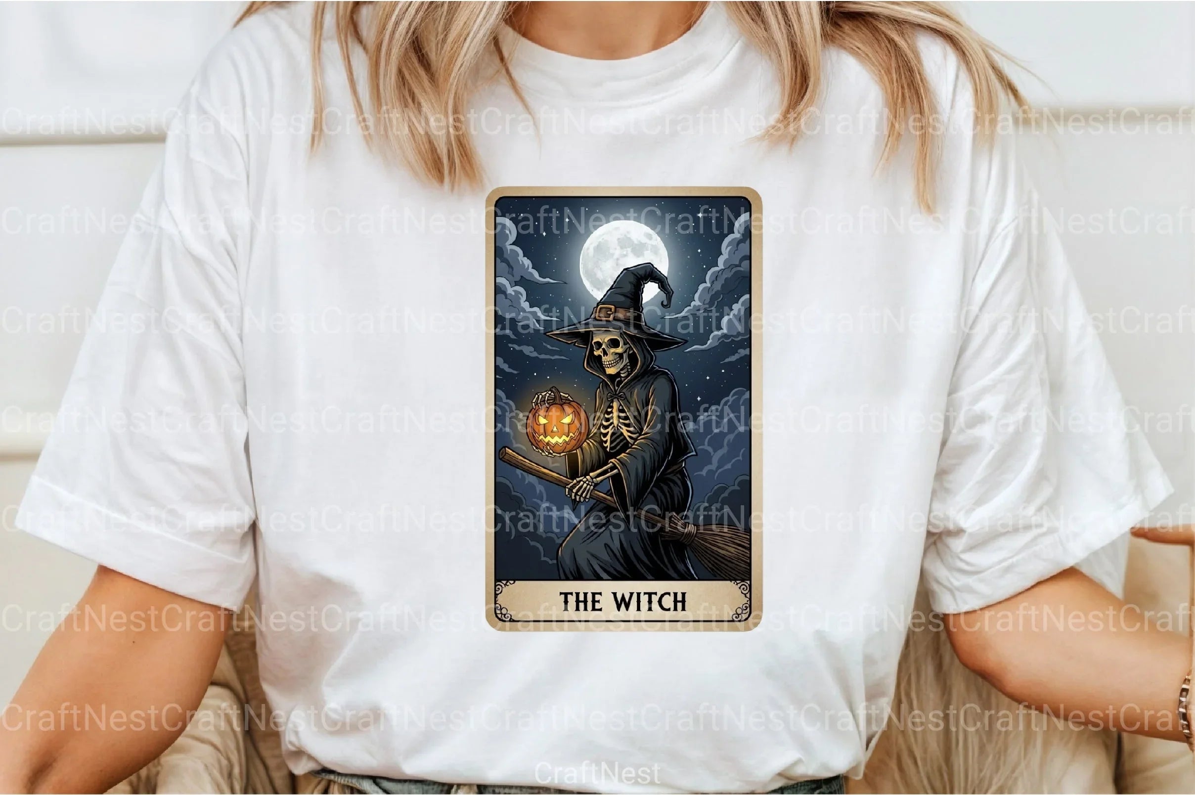 The Witch Halloween Tarot Card Clipart Bundle - CraftNest - Digital Crafting and Art