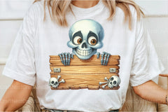 Funny Skeleton Peeking Clipart Bundle 67 - CraftNest - Digital Crafting and Art