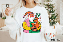 Retro Funny Christmas Santa Clipart Bundle - CraftNest - Digital Crafting and Art