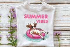 Summer Vibes Highland Cow Clipart Bundle - CraftNest - Digital Crafting and Art