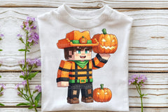 Minecraft Boy Dabbing Halloween Clipart Bundle 1232 - CraftNest - Digital Crafting and Art