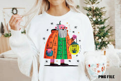 Retro Funny Christmas Santa Clipart Bundle - CraftNest - Digital Crafting and Art