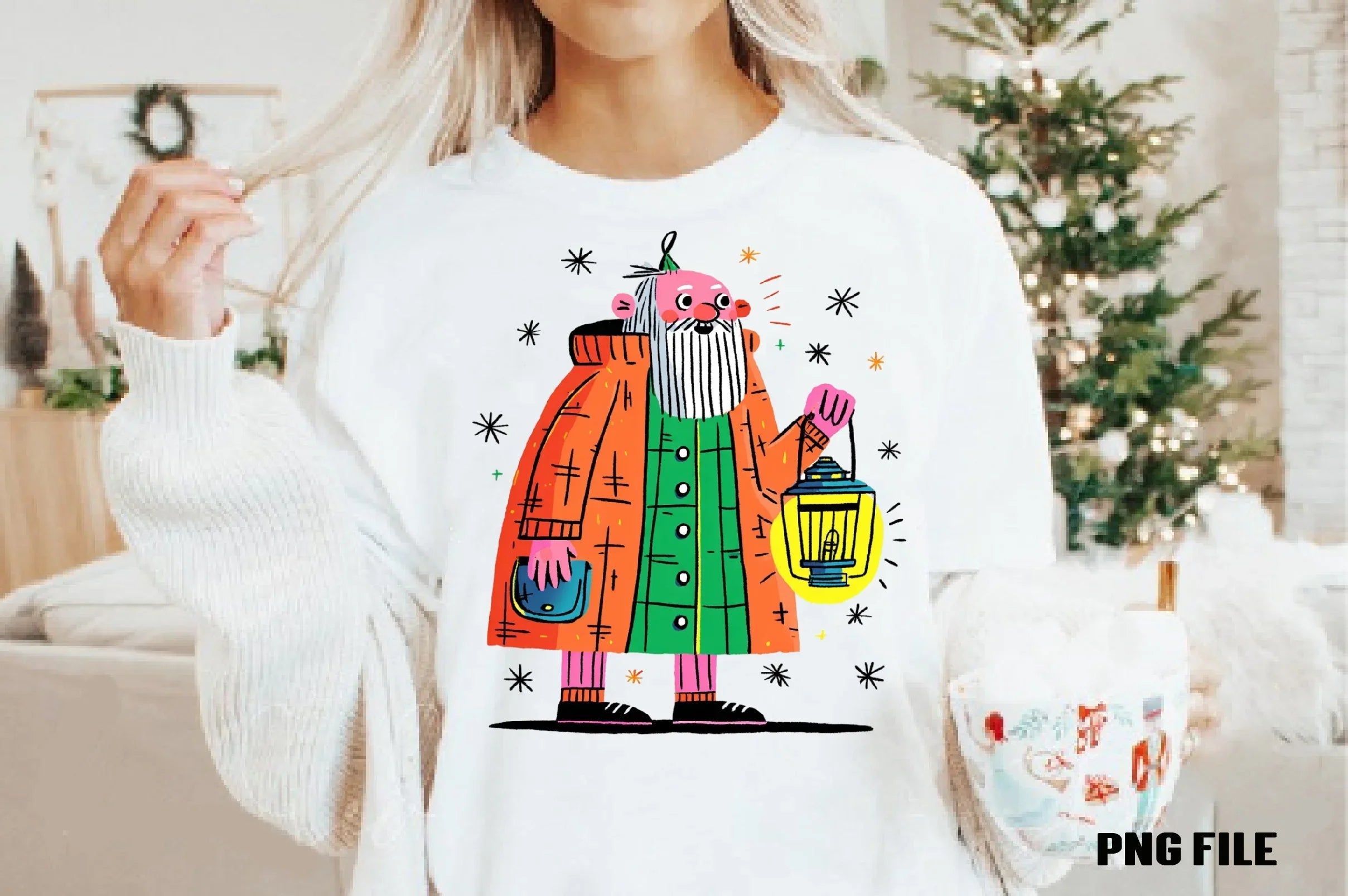 Retro Funny Christmas Santa Clipart Bundle - CraftNest - Digital Crafting and Art