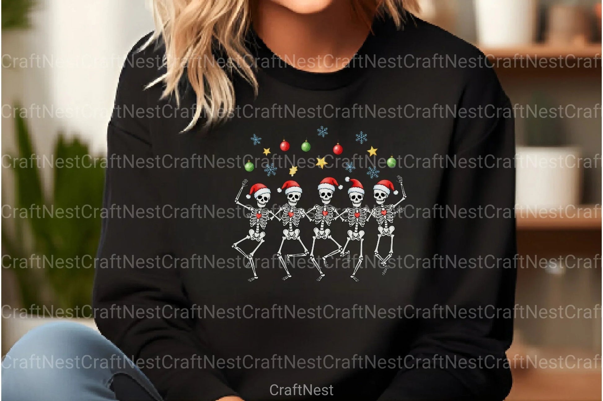 Merry Christmas Dancing Skeletons Clipart Bundle - CraftNest - Digital Crafting and Art