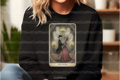 The Lovers Halloween Tarot Card Clipart Bundle - CraftNest - Digital Crafting and Art
