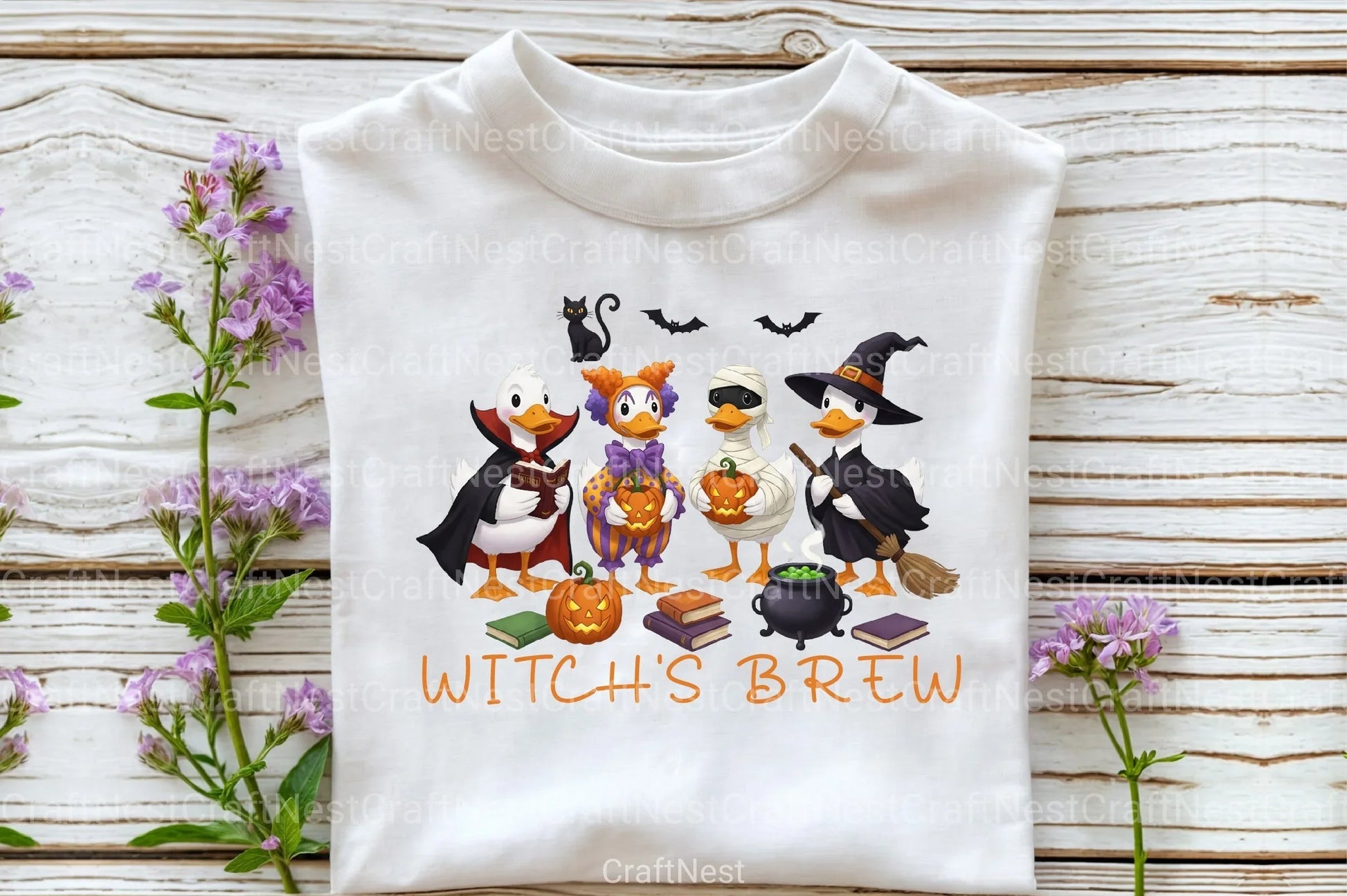 Honk Trick or Treat: Spooky Goose Clipart Bundle - CraftNest - Digital Crafting and Art