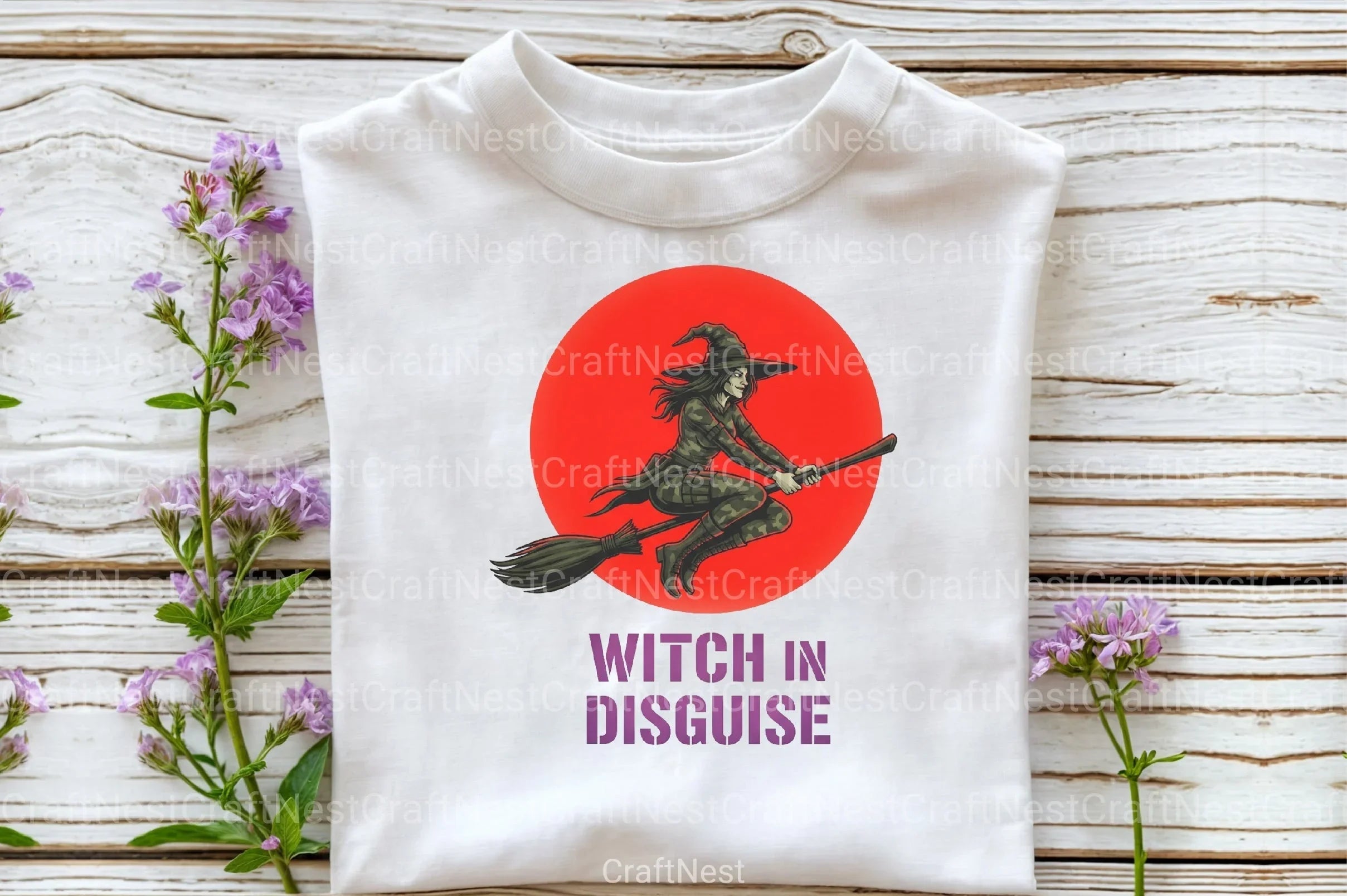 Camo Witch Halloween Clipart Bundle - CraftNest - Digital Crafting and Art