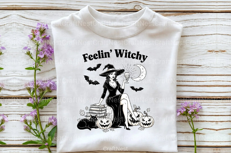 Vintage Halloween Witch Clipart Bundle - CraftNest - Digital Crafting and Art