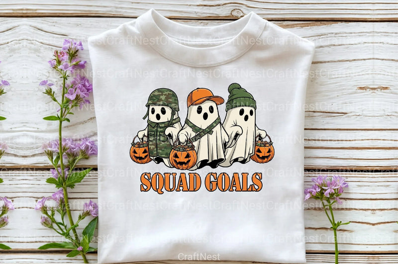 Camo Ghosts Halloween Clipart Bundle - CraftNest - Digital Crafting and Art
