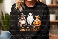 Chick or Treat Retro Halloween Clipart Bundle - CraftNest - Digital Crafting and Art