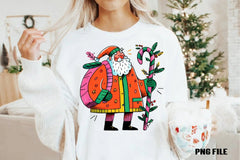 Retro Funny Christmas Santa Clipart Bundle - CraftNest - Digital Crafting and Art