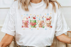 Pink Gingerbread Coffee Christmas Clipart Bundle - CraftNest - Digital Crafting and Art