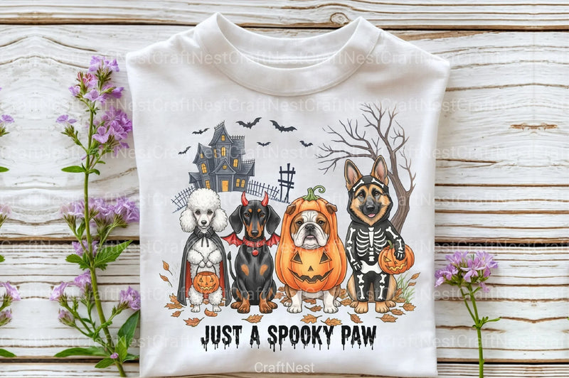 Spooky Paw Halloween Dog Clipart Bundle - CraftNest - Digital Crafting and Art