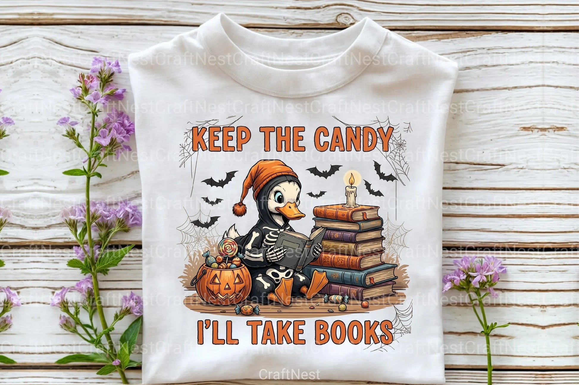 Halloween Clipart Bundle: Books Over Candy - CraftNest - Digital Crafting and Art